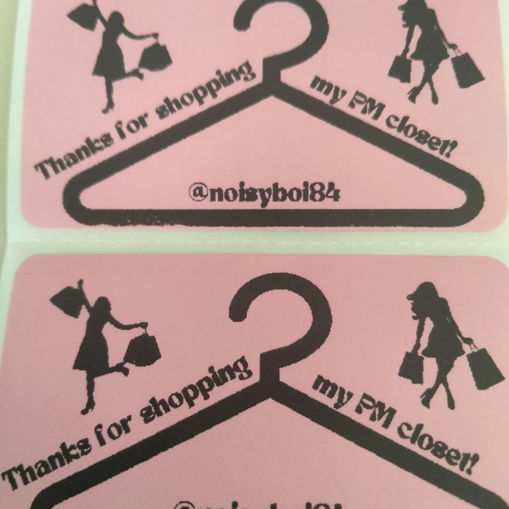 💙100 Shopping PM Closet- Shipping Label Thermal Packaging Sticker 2.25
